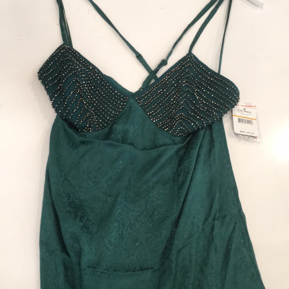 Teal free people night gown